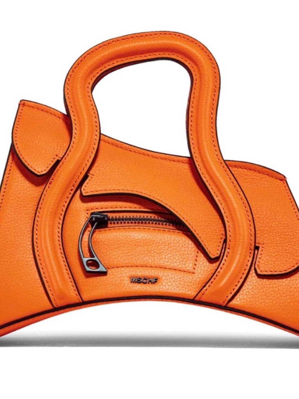 GSCT Telephone Bag Orange Leather Crossbody/ Top Handle Satchel NWT